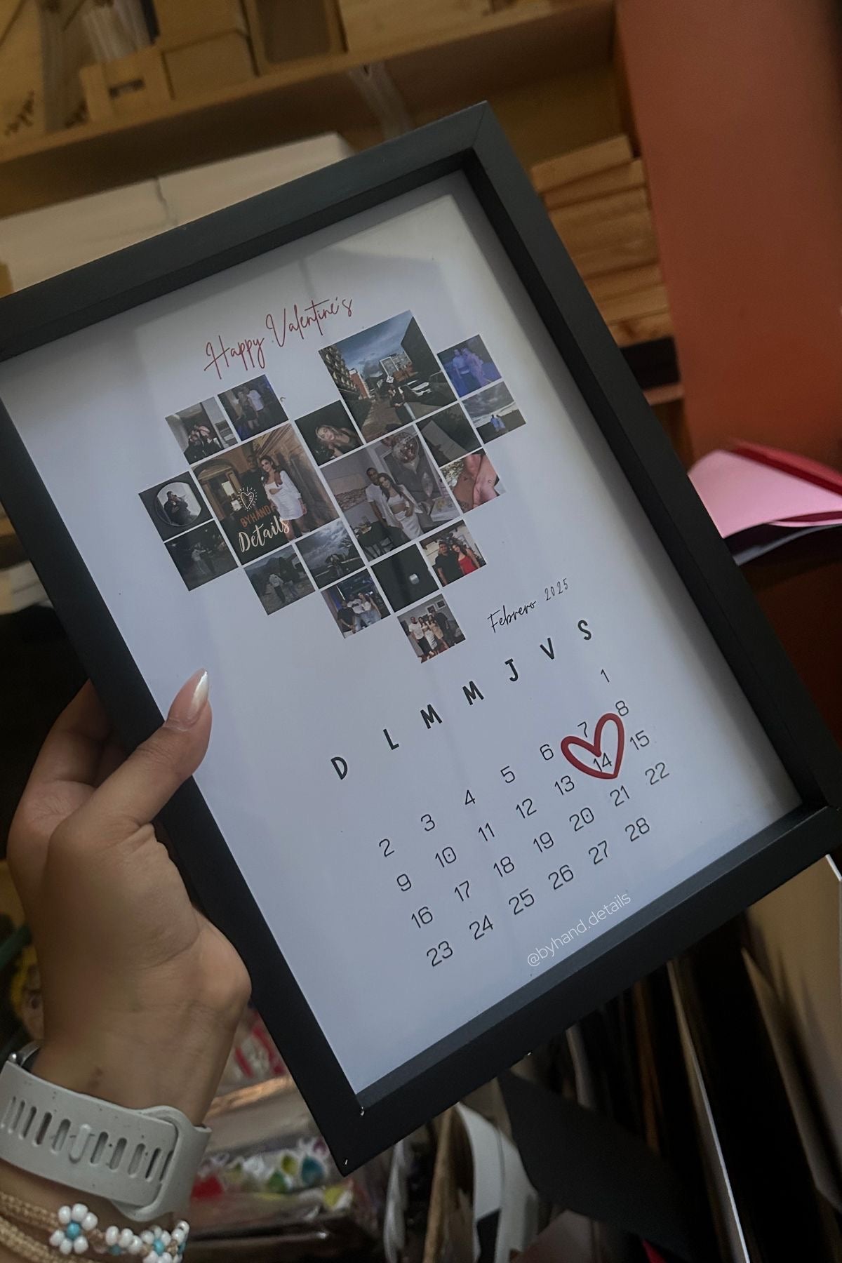 Cuadro con foto y mes