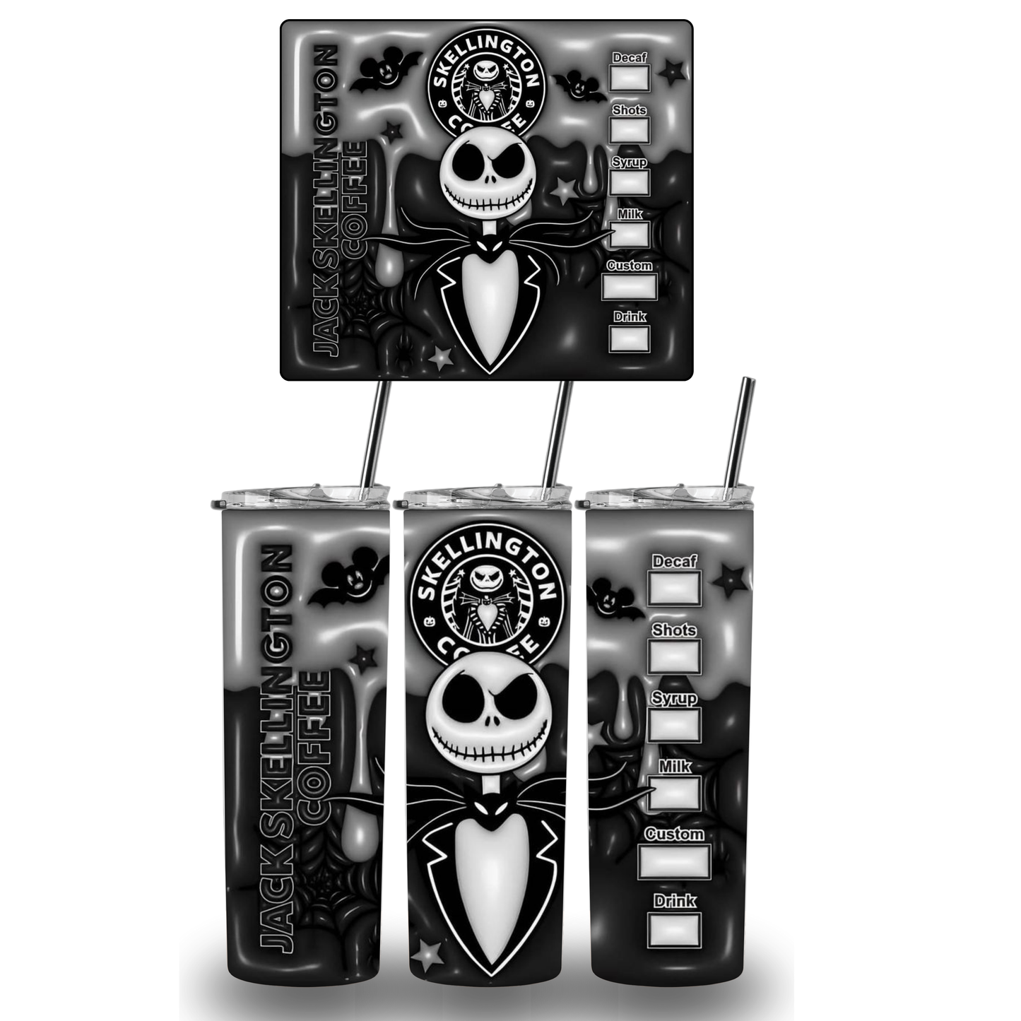 Jack 3d Black And White
