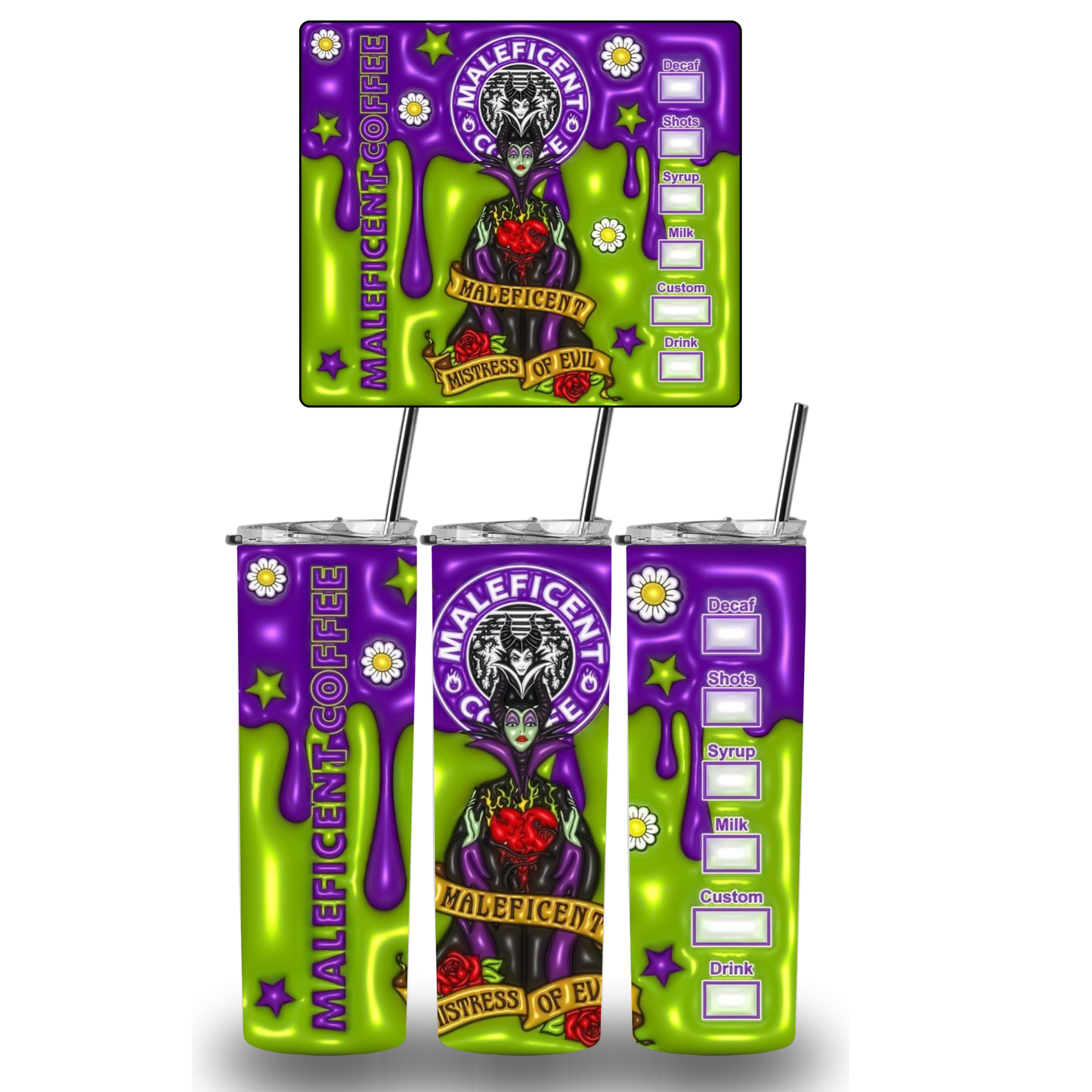 Maleficent 3d coffee