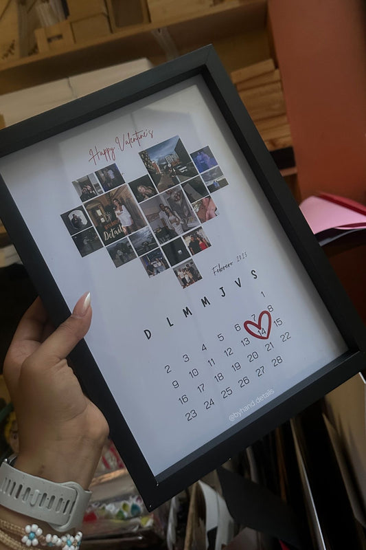 Cuadro con foto y mes