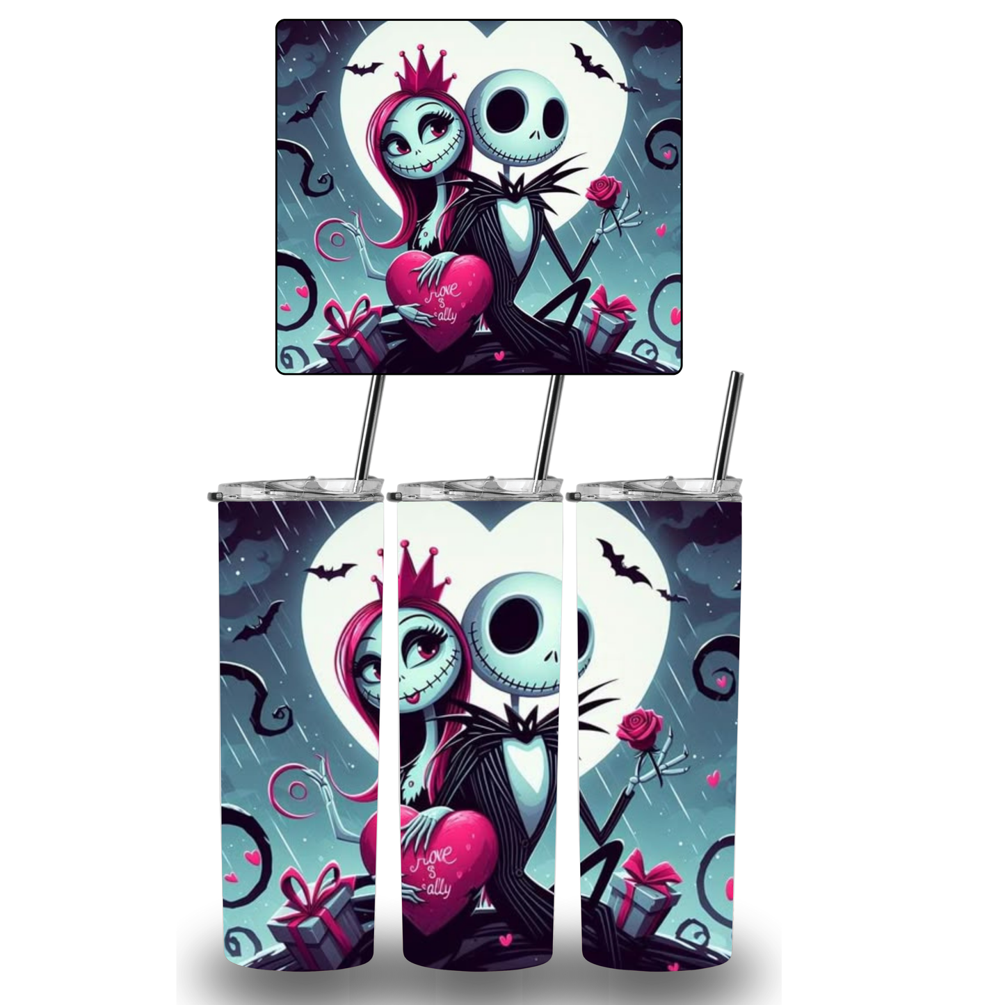 jack and sally tumbler