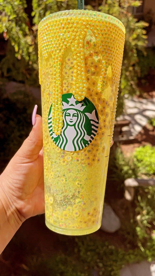 Yellow Sunflowers Starbucks Drips