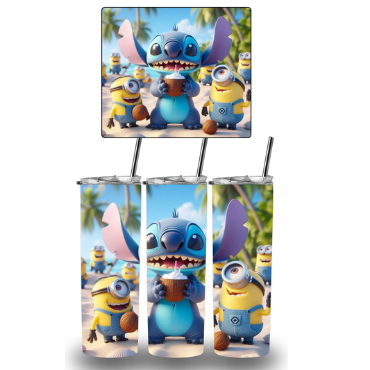 Stitch and Minions Familly