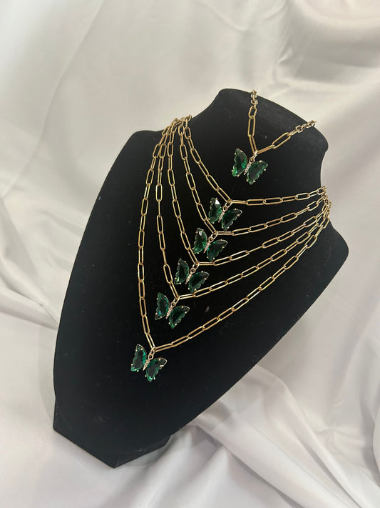 Mariposa Verde Oscuro